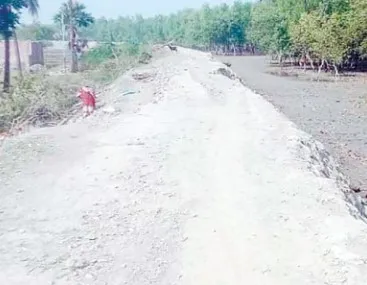 দুর্বল বেড়িবাঁধ ঝুঁকিতে শ্যামনগর