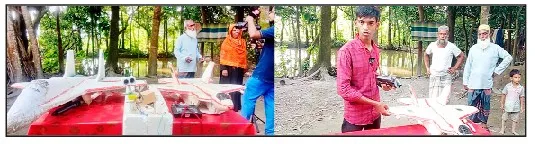 আমতলীতে নবম শ্রেণির ছাত্রের যুদ্ধ বিমান ও রাডার