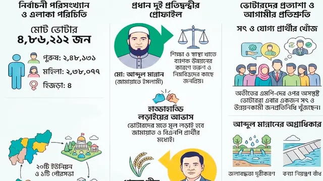 মৌলভীবাজার-৩ আসনে দাঁড়িপাল্লা ও ধানের শীষে লড়াই হবে হাড্ডাহাড্ডি
