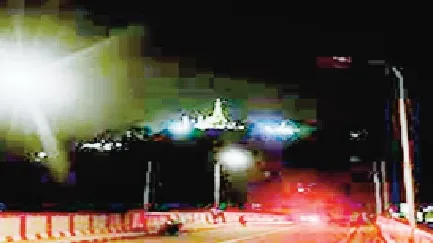 রাতে বান্দরবান শহরের সৌন্দর্যে অবগাহন