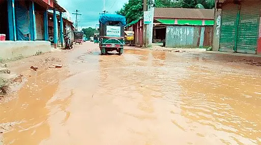 নান্দাইল-হোসেনপুর সড়কের বেহাল দশা : জনদুর্ভোগ চরমে