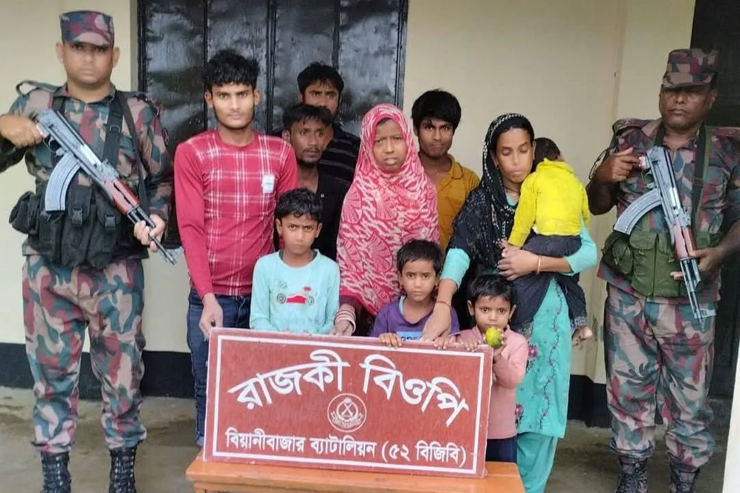 মৌলভীবাজার নারী- শিশুসহ ১০ জনকে বিএসএফের পুশইন