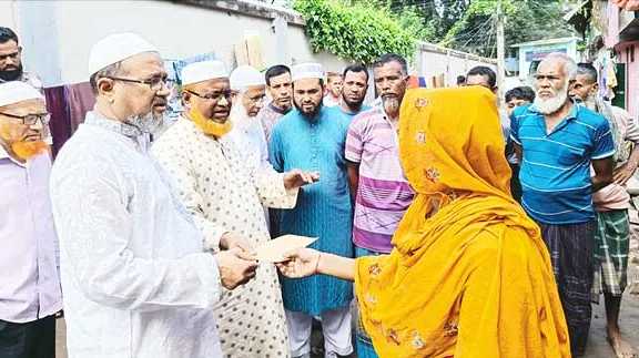 বরিশালে সুবিধাবঞ্চিত সাইফুল ইসলামকে জামায়াতে ইসলামীর পক্ষ থেকে মোটরচালিত ভ্যান প্রদান