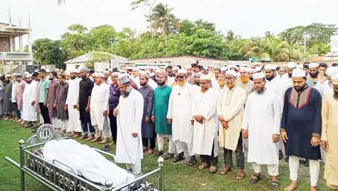 জামায়াত নেতা মাওলানা মুশফিকুর রহমানের জানাযা ও দাফন সম্পন্ন