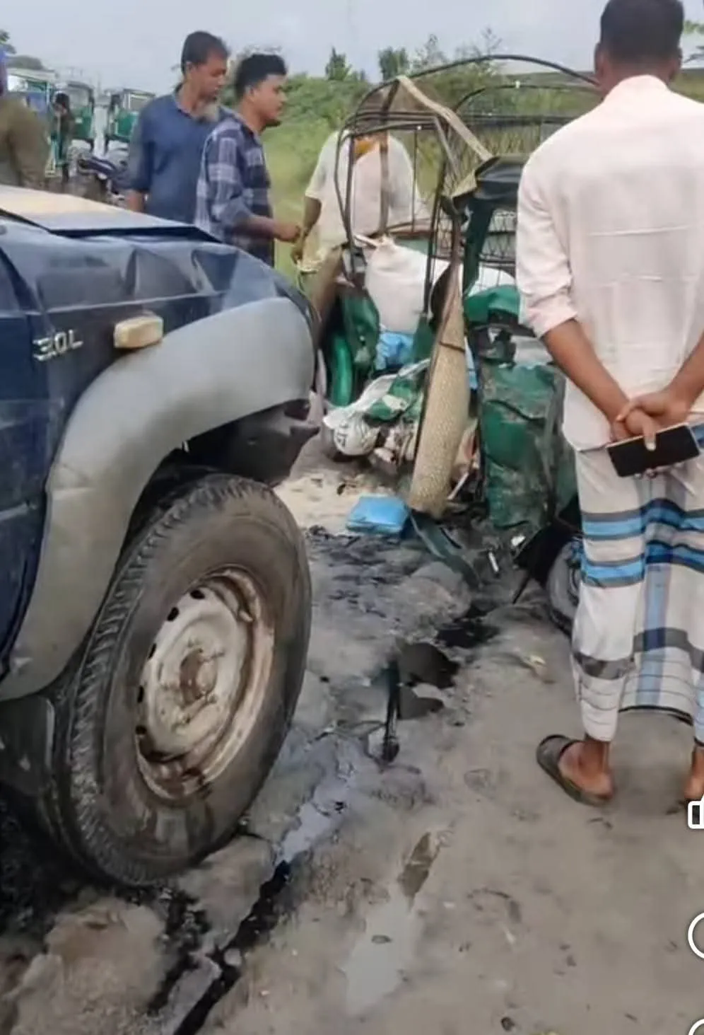 ব্রাহ্মণবাড়িয়ায় পিকআপের ধাক্কায় মা-ছেলেসহ প্রাণ গেল ৩ জনের