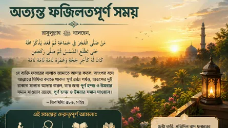 বাদ ফজর: অত্যন্ত ফজিলতপূর্ণ সময়