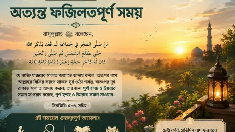 বাদ ফজর: অত্যন্ত ফজিলতপূর্ণ সময়