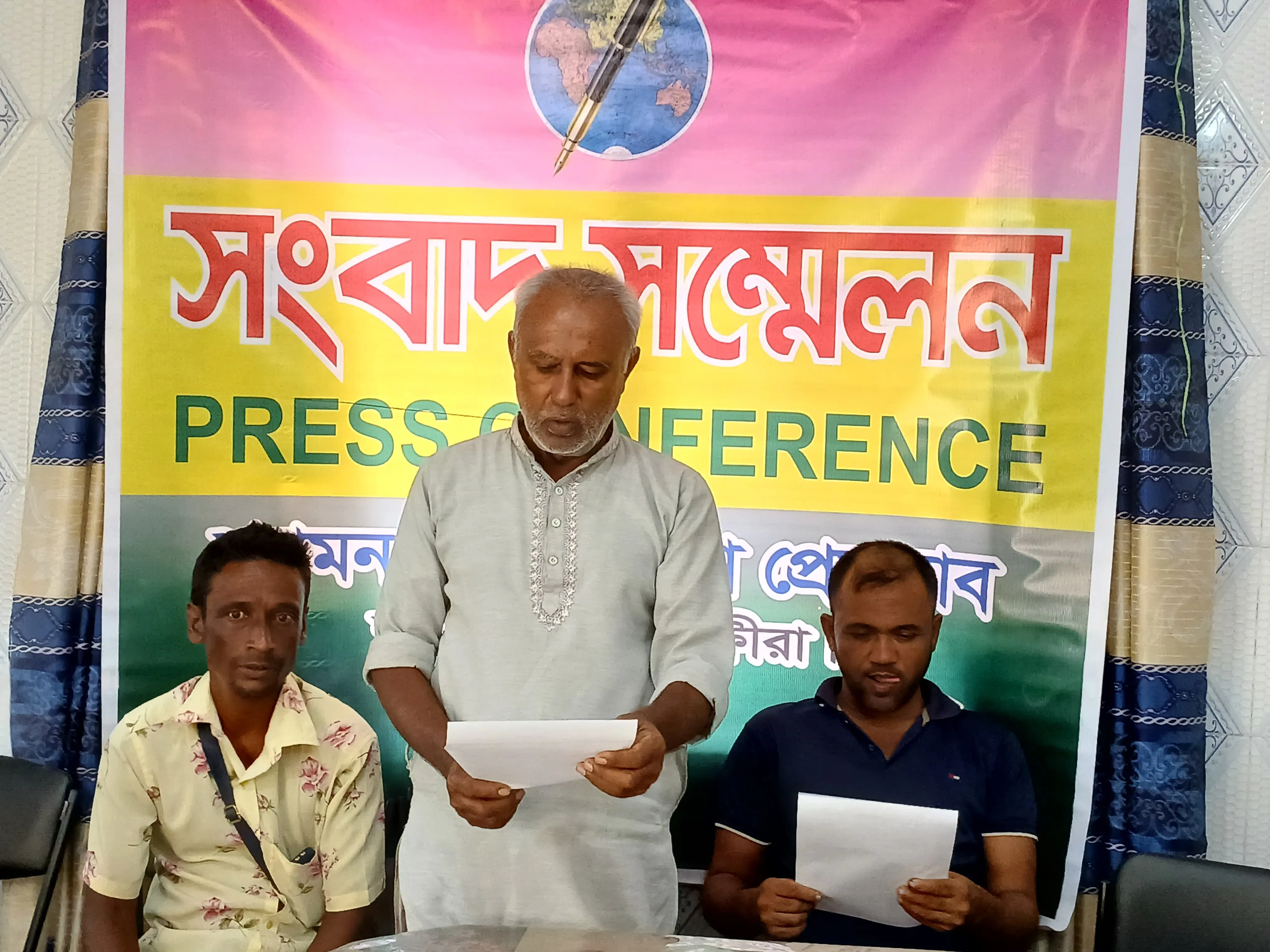 শ্যামনগরে জমি দখল করে হয়রানি প্রশাসনের হস্তক্ষেপ দাবি