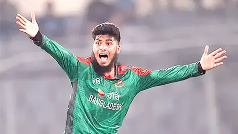 রিশাদের রেকর্ড ৬ উইকেট অর্জনে বাংলাদেশের বড় জয়