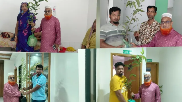 চিকিৎসার সঙ্গে সবুজের উপহার, রোগীদের হাতে প্রতিদিন একটি গাছের চারা