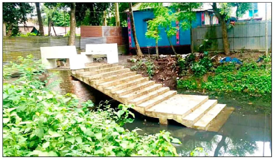 পুকুরের অস্তিত্ব নেই তবুও ৬ লাখ টাকা ব্যয়ে ঘাট নির্মাণ