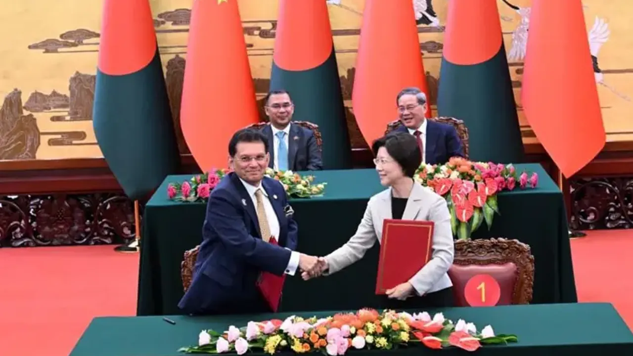 বাংলাদেশ ও চীনের মধ্যে ১৩ সমঝোতা স্মারক স্বাক্ষর
