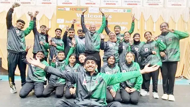 সাউথ এশিয়ান টিটিতে স্বর্ণসহ বাংলাদেশের ৮ পদক