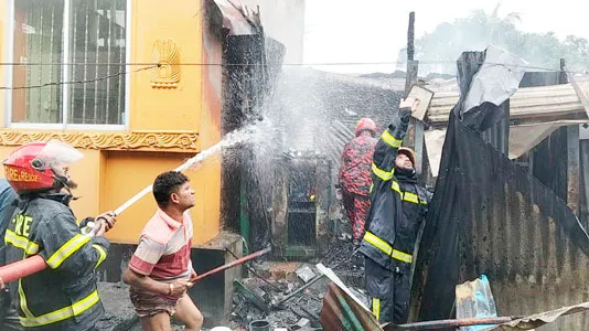 কাপাসিয়া বাজারে ভয়াবহ অগ্নিকাণ্ডে প্রায় ৪০ লাখ টাকার ক্ষয়ক্ষতি