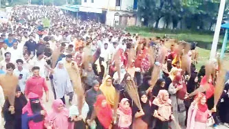 সাবেক এমপি জাফরের শাস্তির দাবিতে পেকুয়ায় বিক্ষোভ