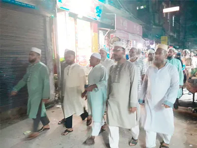 সিদ্ধিরগঞ্জে ড. ইকবাল হোসাইনের পক্ষে নির্বাচনী গণসংযোগ