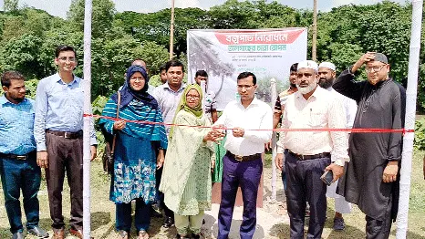জামালপুরের সরিষাবাড়ীতে প্রাকৃতিক দুর্যোগ মোকাবিলা ও বজ্রপাত প্রতিরোধে জনসচেতনতা