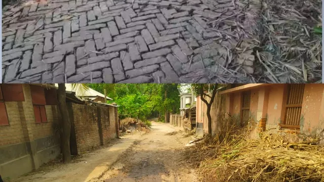 ইউপি চেয়ারম্যানের কাণ্ড: এক রাস্তার সম্পূর্ণ ইট উঠিয়ে আরেক রাস্তা নির্মাণ