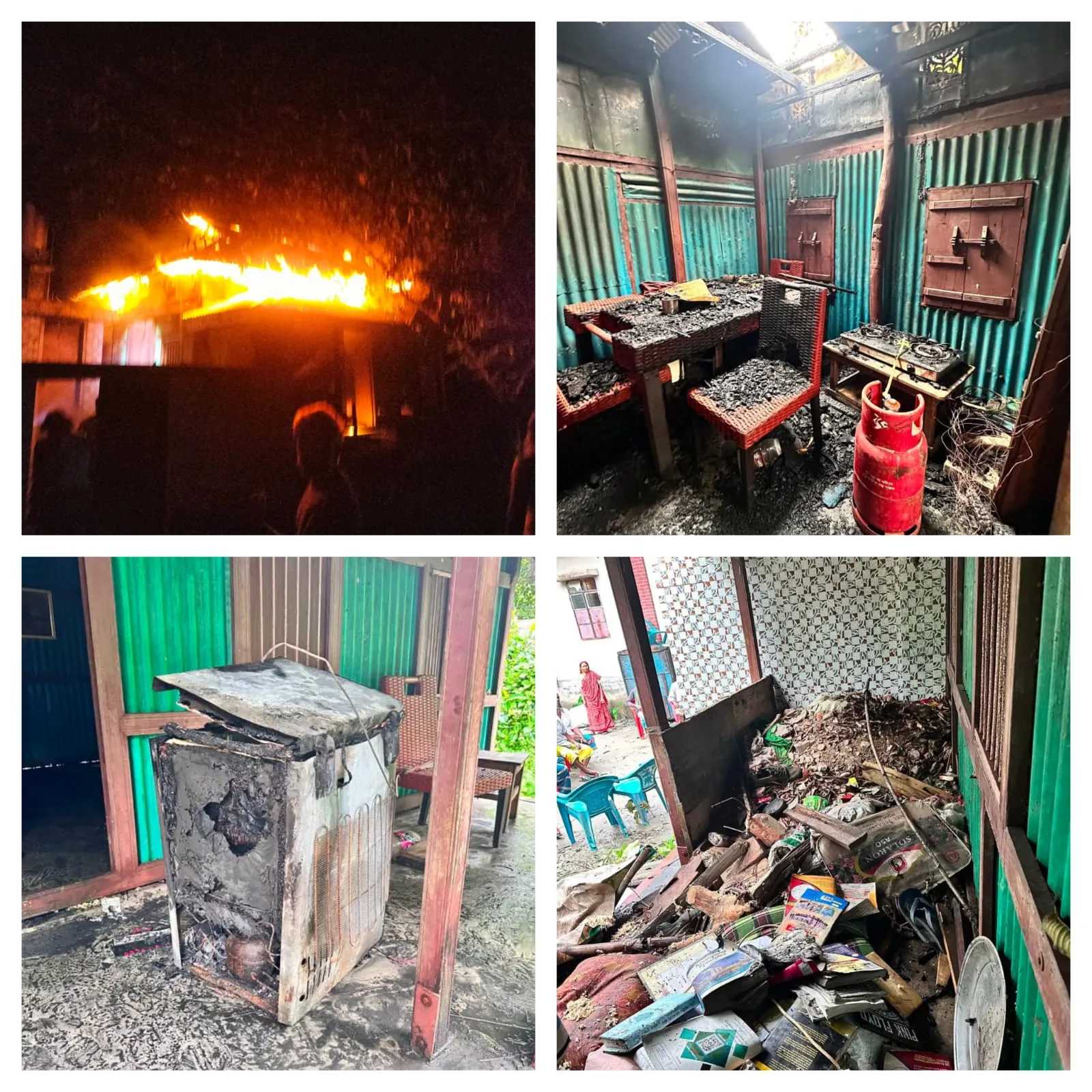 ব্রাহ্মণবাড়িয়ায় চেয়ারম্যান পদপ্রার্থী আজমল হুদার বাড়িতে অগ্নিকাণ্ড, ব্যাপক ক্ষয়ক্ষতি