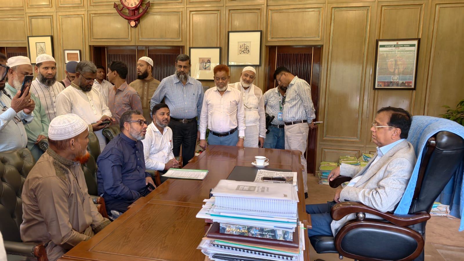 ডিএসসিসি’র প্রশাসকের সাথে জামায়াত নেতার মতবিনিময়