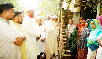 বগুড়ায় সন্ত্রাসীদের মারপিটে নিহত শাকিলের পরিবারের পাশে জামায়াত