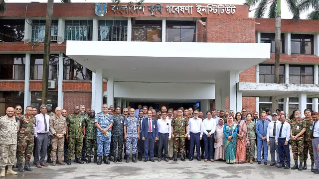 এনডিসি প্রতিনিধি দলের বারি পরিদর্শন, কৃষি গবেষণা ও উদ্ভাবনে ভূয়সী প্রশংসা