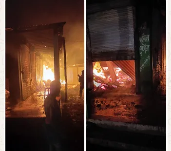 গাজীপুরে মার্কেটে অগ্নিকাণ্ড, আগুন নিয়ন্ত্রণে