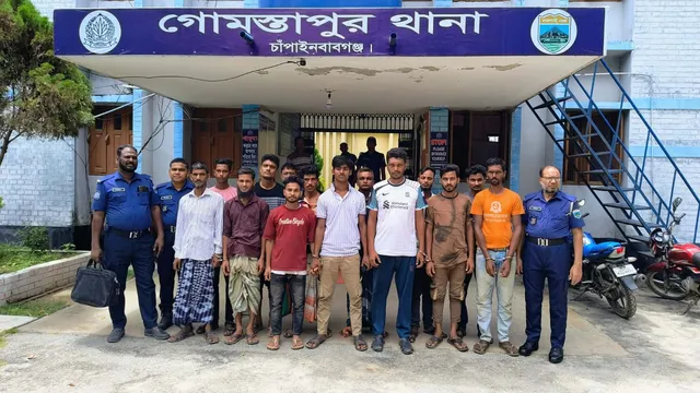 চোরাই যন্ত্রাংশ, হিরোইন ও চুরি হওয়া তার উদ্ধার, গ্রেফতার ১৩