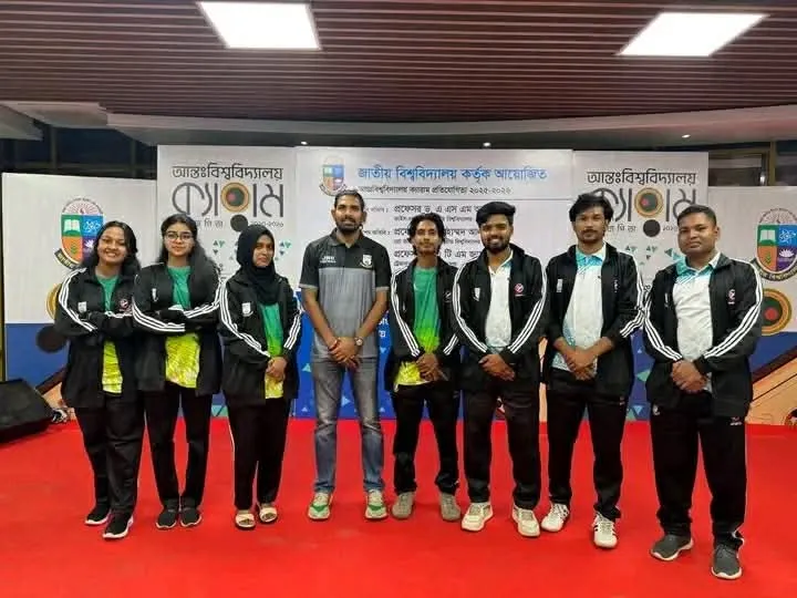 আন্তঃবিশ্ববিদ্যালয় ক্যারাম প্রতিযোগিতায় বিজয়ী জবি