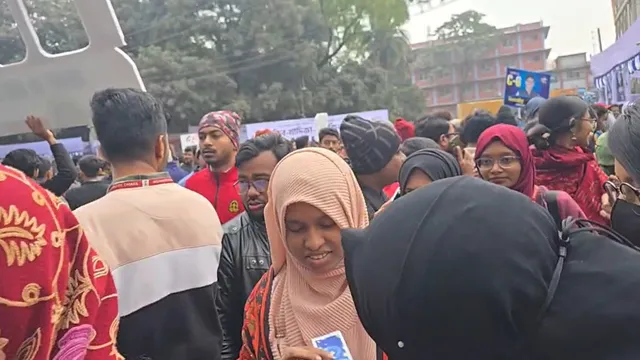 জকসুতে নারী ভোটারদের উচ্ছ্বাস