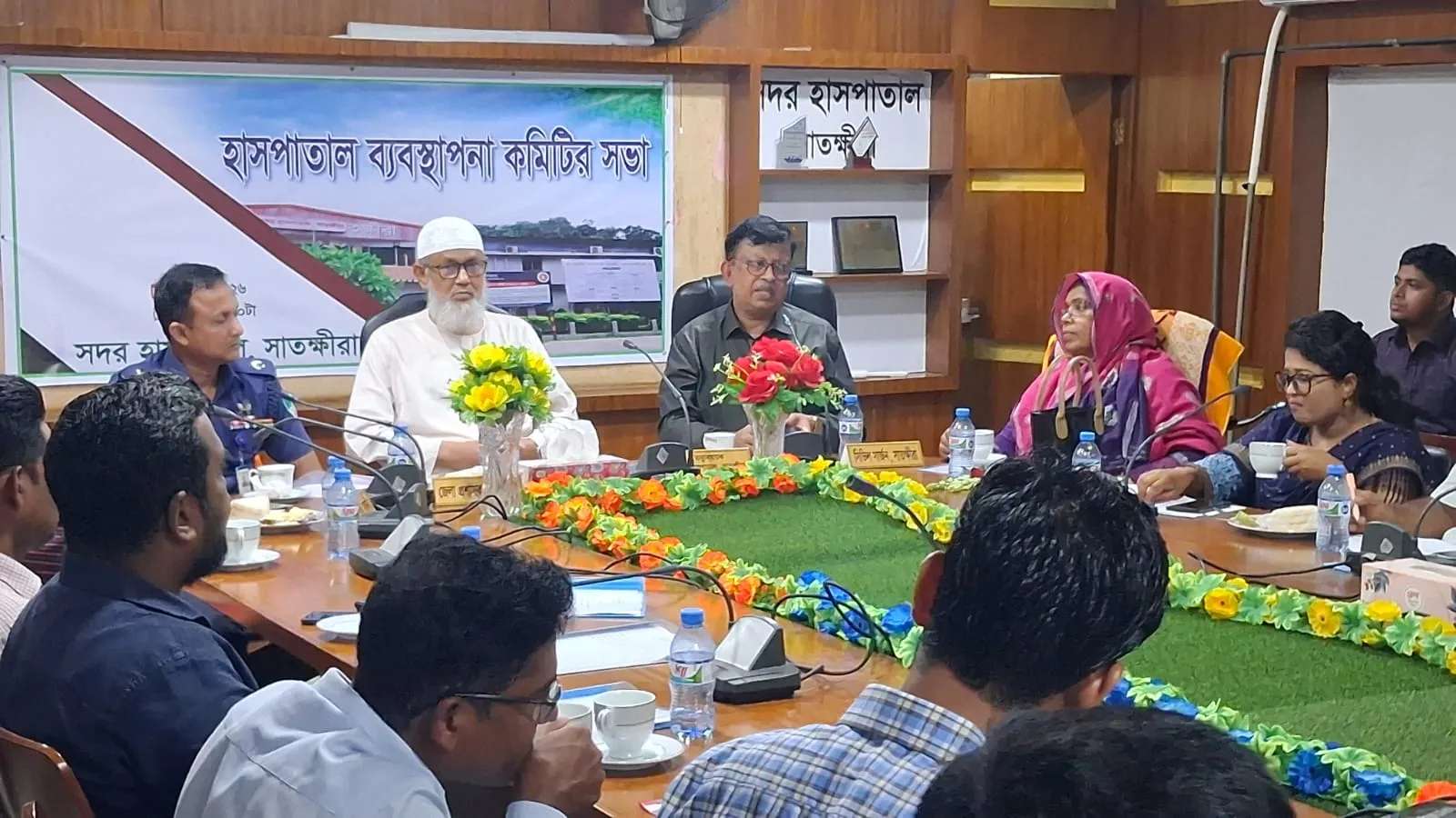 সদর হাসপাতালের সভাপতি হিসেবে মুহাদ্দিস আব্দুল খালেকের প্রথম সভা