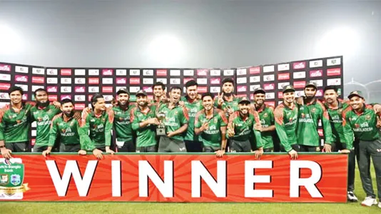 ওয়েস্ট ইন্ডিজের বিপক্ষে ওয়ানডে সিরিজ জয়