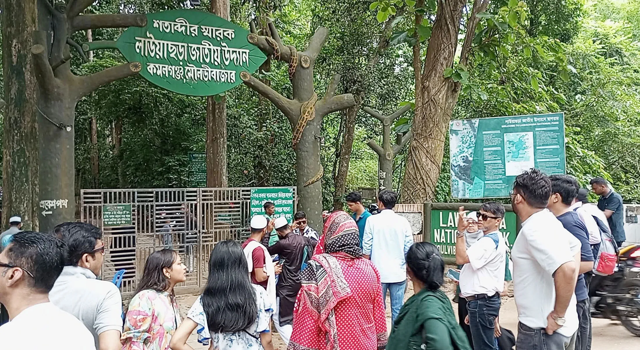 কমলগঞ্জের লাউয়াছড়ায় ঈদের তিনদিনে আড়াই হাজার পর্যটক
