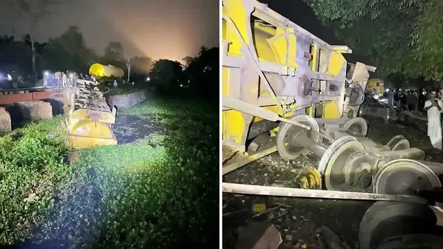 হবিগঞ্জে তেলবাহী ট্রেনের ৬ বগি লাইনচ্যুত