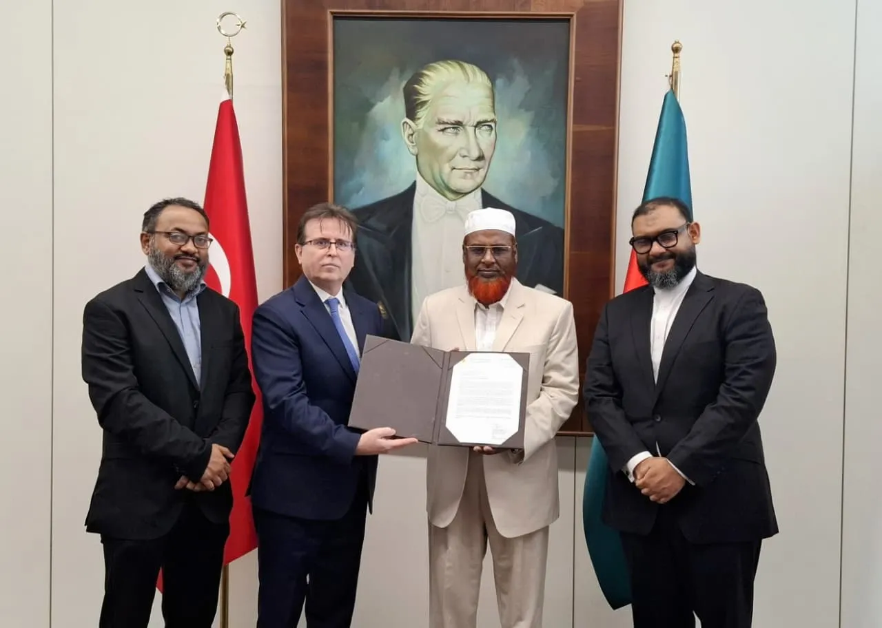 তুরস্কের প্রেসিডেন্ট এরদোয়ানের উদ্দেশ্যে ডা. শফিকুর রহমানের সংহতি ও শুভেচ্ছাপত্র হস্তান্তর
